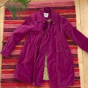Purple Mini Boden Velvet Jacket
